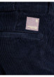 Thumbnail Pantalon Chino Kane 4 poches en coton côtelé marine uni coupe loose fit - Image 3