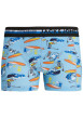 Thumbnail Lot de 3 boxers, marine et bleu ciel avec imprimés et marine uni - Image 4