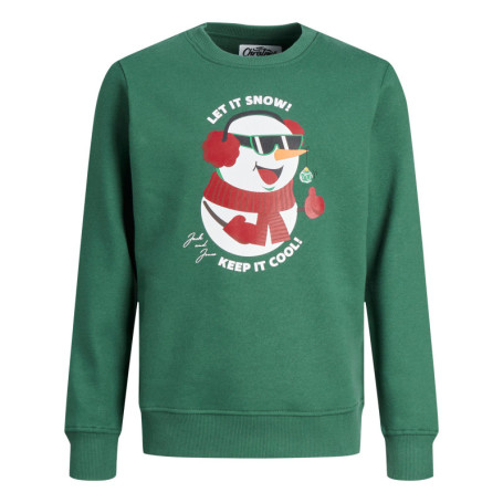 Sweat en coton mélangé sapin uni TOON XMAS à...