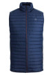 Thumbnail Doudoune matelassée sans manches MULTI BODYWARMER COLLAR marine coupe droite et col montant zippé avec logo sur la poitrine