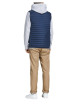 Thumbnail Doudoune matelassée sans manches MULTI BODYWARMER COLLAR marine coupe droite et col montant zippé avec logo sur la poitrine - Image 3