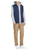 Thumbnail Doudoune matelassée sans manches MULTI BODYWARMER COLLAR marine coupe droite et col montant zippé avec logo sur la poitrine - Image 4