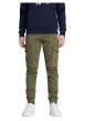 Thumbnail Pantalon Cargo Paul Flake en coton mélangé kaki uni avec une coupe slim - Image 3