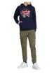 Thumbnail Pantalon Cargo Paul Flake en coton mélangé kaki uni avec une coupe slim - Image 5