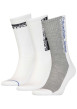 Thumbnail Lot de 3 paires de chaussettes hautes blanc unies avec une coupe haute et nom de la marque autour de la cheville - Image 2