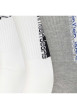 Thumbnail Lot de 3 paires de chaussettes hautes blanc unies avec une coupe haute et nom de la marque autour de la cheville - Image 3