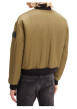 Thumbnail Bomber kaki uni coupe bombers avec un col teddy reversible - Image 3