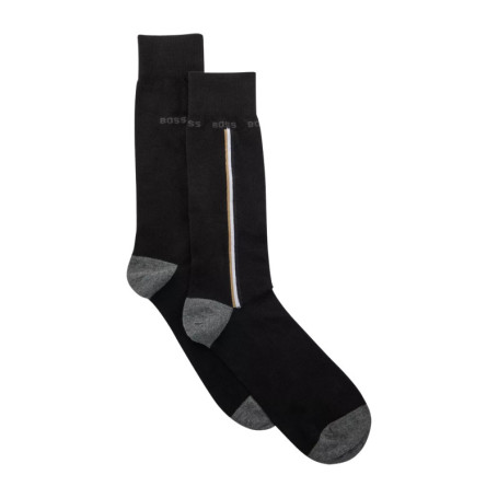Lot de 2 paires de chaussettes hautes en coton...