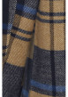Thumbnail Chemise beige carreaux coupe droite col français et à manches longues - Image 3