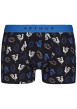Thumbnail Boxer classique en coton marine imprimé coqs blancs et bleus