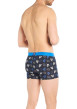 Thumbnail Boxer classique en coton marine imprimé coqs blancs et bleus - Image 3