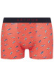 Thumbnail Boxer classique en coton rouge imprimé baskets all over avec taille élastiquée