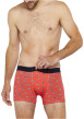 Thumbnail Boxer classique en coton rouge imprimé baskets all over avec taille élastiquée - Image 2