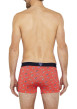 Thumbnail Boxer classique en coton rouge imprimé baskets all over avec taille élastiquée - Image 3