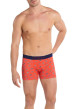 Thumbnail Boxer classique en coton rouge imprimé baskets all over avec taille élastiquée - Image 8