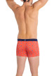 Thumbnail Boxer classique en coton rouge imprimé baskets all over avec taille élastiquée - Image 9