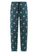 Thumbnail Pyjama Long en coton biologique noir imprimé teddy avec une coupe fermée et col rond - Image 3