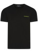 Thumbnail Lot de 2 T-shirts en coton noir uni à coupe droite et col rond