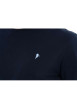 Thumbnail Ensemble pyjama long en coton biologique bleu marine à pantalon motif Vichy ciel à coupe fermée - Image 3