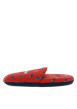 Thumbnail Pantoufles ouvertes Pantouflard rouges à motif pantoufles multicolores - Image 3
