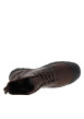 Thumbnail Bottines en cuir marron à talon plat avec des lacets et un zip latéral - Image 11