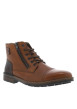 Thumbnail Bottines en cuir marron avec doublure en laine et fermeture zippée - Image 2