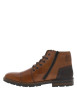 Thumbnail Bottines en cuir marron avec doublure en laine et fermeture zippée - Image 3