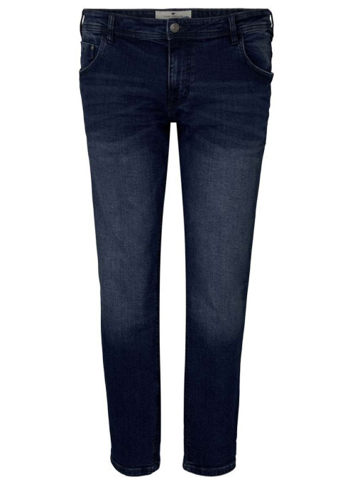 Pantalon indigo pour homme 100% coton effet délavé coupe slim
