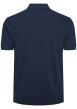 Thumbnail Polo en coton maille piquée marine avec une coupe droite et un col boutonné - Image 3