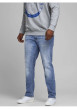 Thumbnail Jean bleu pour homme effet délavé coupe regular GLENN - Image 3