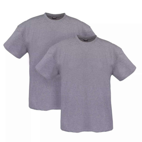 Lot de 2 t-shirts en coton gris unis avec une...