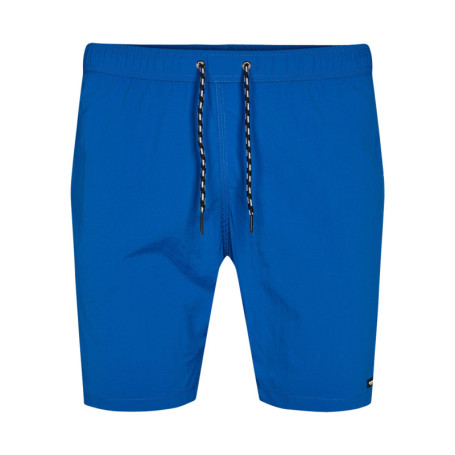 Short de bain bleu uni avec une taille...