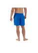 Thumbnail Short de bain bleu uni avec une taille élastiquée et une coupe droite - Image 3