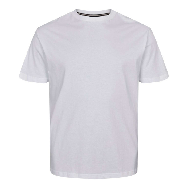 North 56°4 - T-shirt Blanc Uni En Coton Avec Une Coupe Droite Et à Col Rond - Blanc