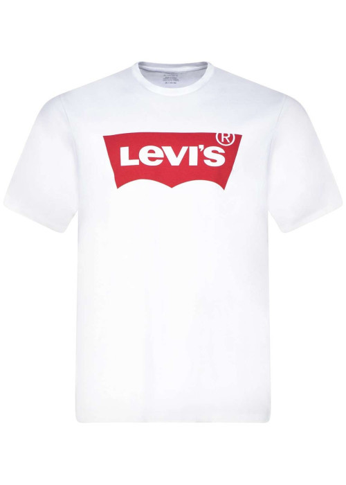 T-shirt Batwing blanc en coton uni coupe régular avec un col rond