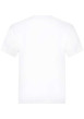 Thumbnail T-shirt Batwing blanc en coton uni coupe régular avec un col rond - Image 2
