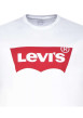 Thumbnail T-shirt Batwing blanc en coton uni coupe régular avec un col rond - Image 3