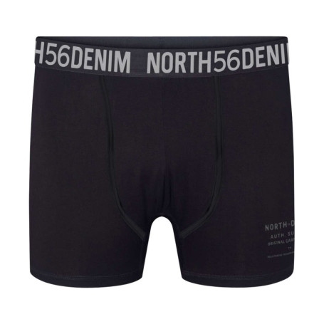 Boxer noir uni avec une bande élastiquée brodée...