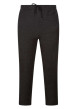 Thumbnail Pantalon de Pyjama noir uni avec un cordon à nouer à la taille