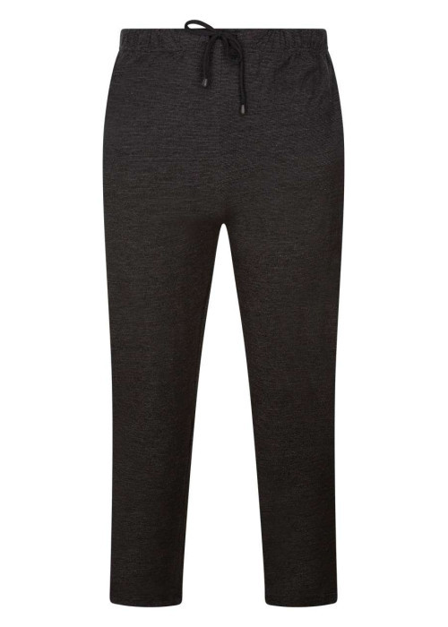 Pantalon de Pyjama noir uni avec un cordon à nouer à la taille
