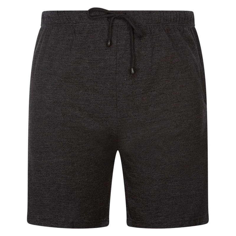 Adamo - Short De Pyjama Homme Noir Uni Avec Un Cordon à Nouer à La Taille - Noir Adamo - Short De Pyjama Homme Noir Uni Avec Un Cordon à Nouer à La Taille - Noir
