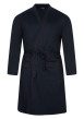 Thumbnail Robes de chambre marine unie avec une ceinture à nouer à la taille