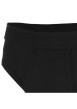 Thumbnail Slip en coton noir uni avec une coupe fermée et une taille élastiquée - Image 2