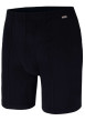 Thumbnail Lot de 2 Boxers en coton noirs unis à coupe longue et taille élastiquée - Image 3