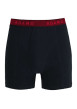 Thumbnail Lot de 3 Boxers en coton noir unis avec une coupe fermée et taille élastiquée - Image 4