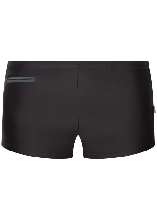 Maillot de bain noir uni avec une coupe près du...