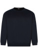 Thumbnail Sweat homme marine uni avec un col rond et des manches longues