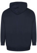 Thumbnail Sweat homme marine uni à fermeture zippée et un col à capuche - Image 2
