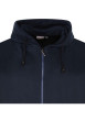 Thumbnail Sweat homme marine uni à fermeture zippée et un col à capuche - Image 3
