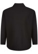 Thumbnail Sweat noir uni avec un col montant zippé et des manches longues - Image 2